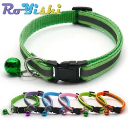 Collar reflectante ajustable con campana – 12 colores para perro y gato