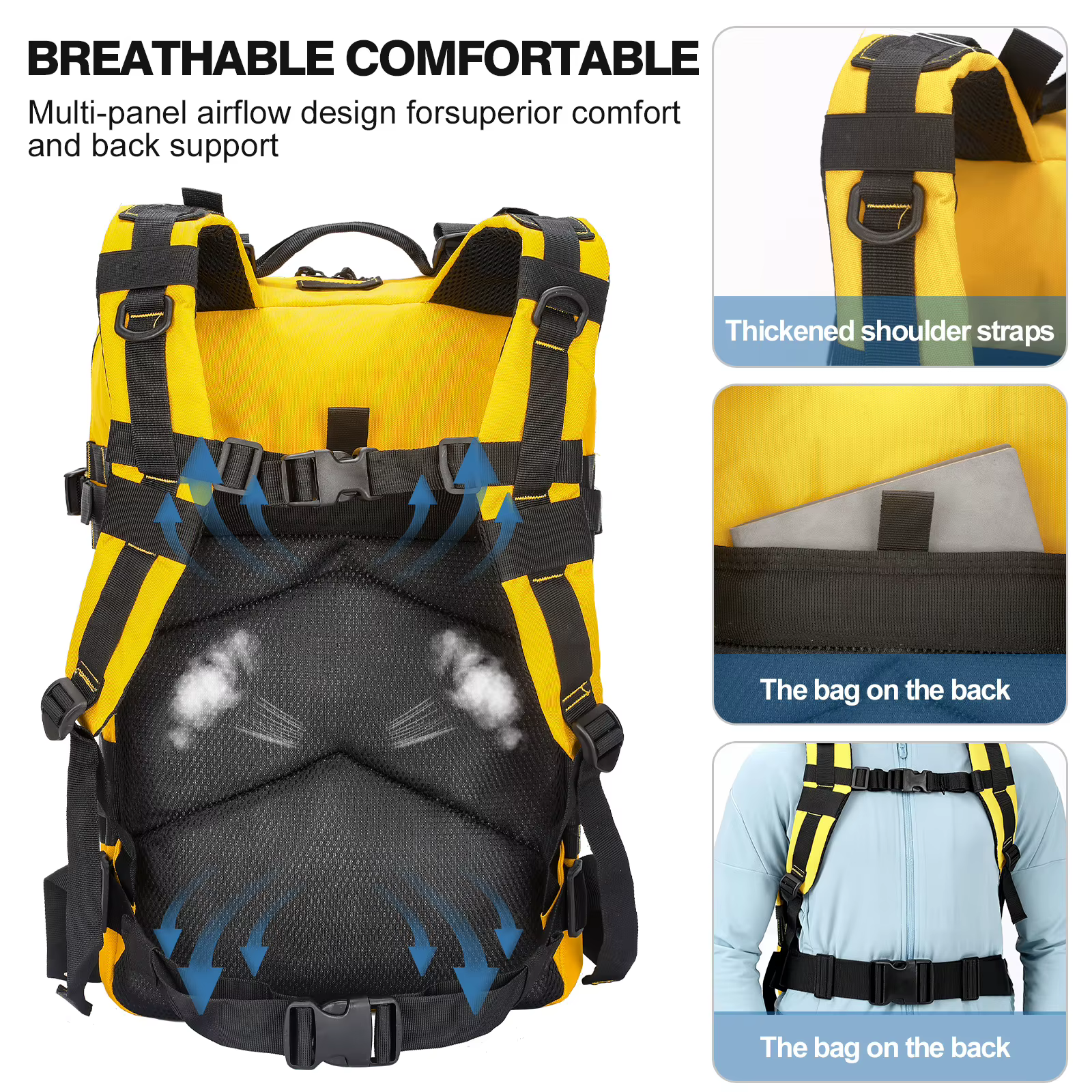 Mochila táctica MOLLE EDC gran capacidad para ciclismo y senderismo - imagen 3