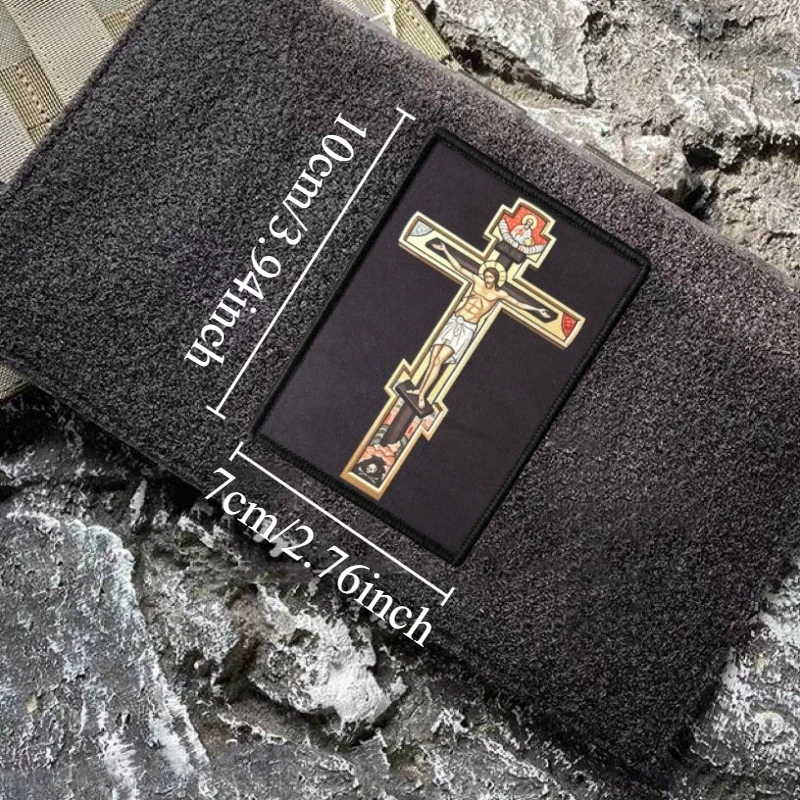 Parche táctico de moral Muslos Gruesos Salvan Vidas con velcro - imagen 4