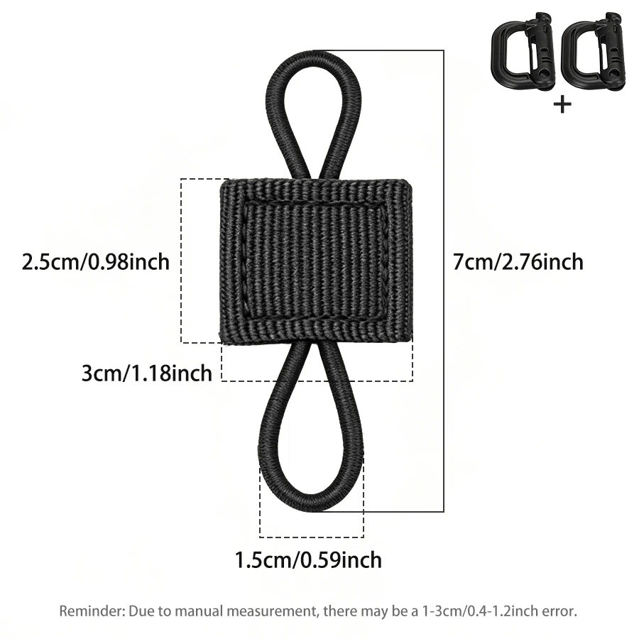 Cuerda Elástica con Hebilla para Equipamiento Táctico y Outdoor