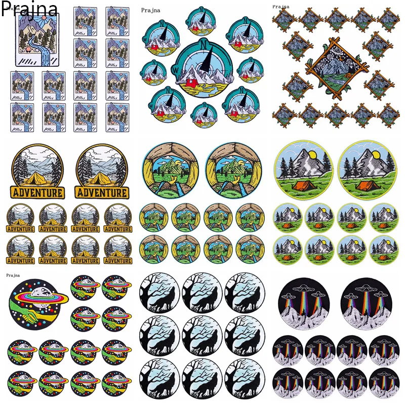 Parche bordado Prajna montañas - cara de aventura
