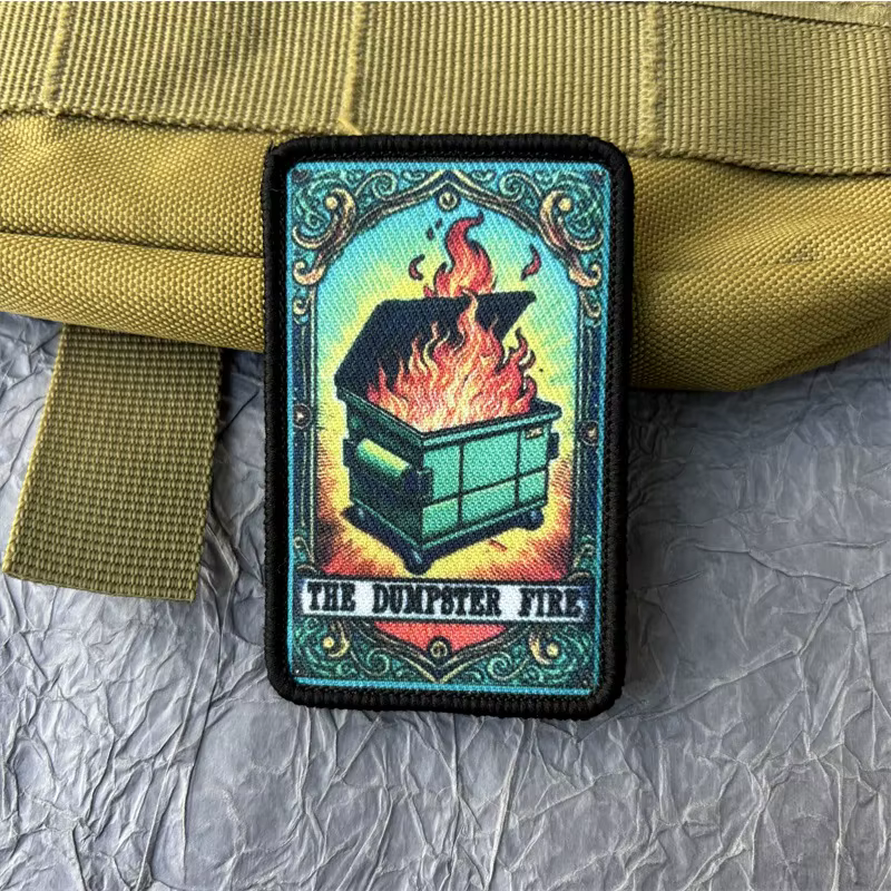 Parche táctico MOLLE The Dumpster Tarot para mochila y uniforme - imagen 3