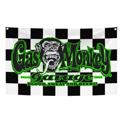 Bandera táctica poliéster impresión digital G-Gas M-Monkeys garaje