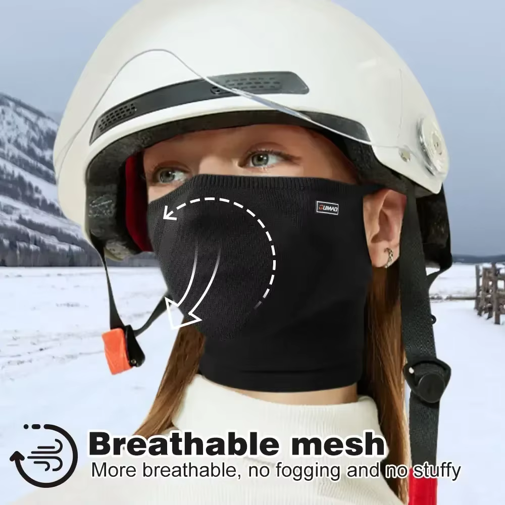 Mascarilla facial ciclista para hombre transpirable y reutilizable - imagen 4