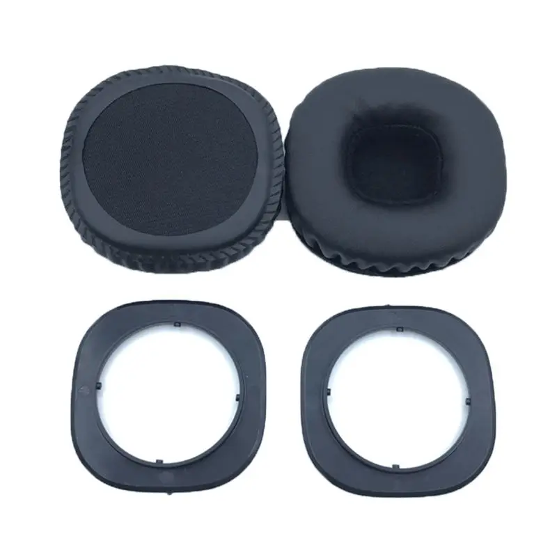 Almohadillas para los oídos calificadas OOTDTY cuero negro