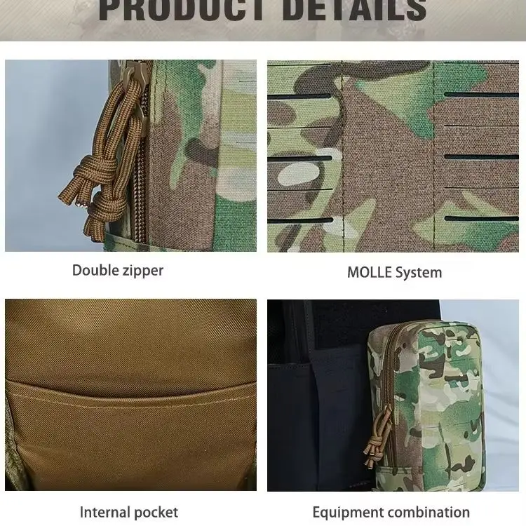 Bolsa táctica EDC MOLLE de primeros auxilios riñonera - imagen 5