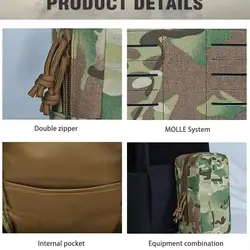 Bolsa táctica EDC MOLLE de primeros auxilios riñonera