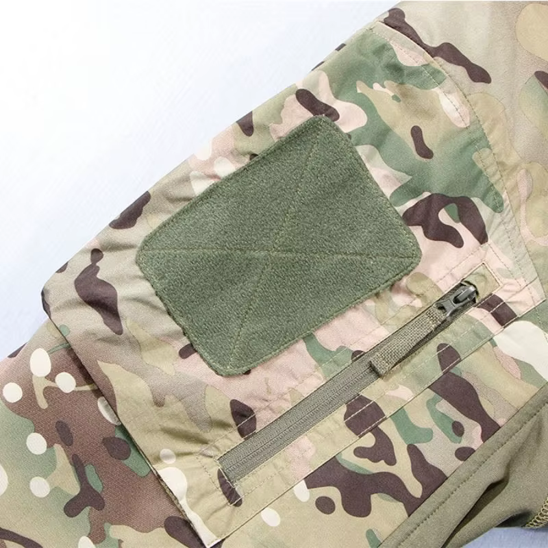 Chaqueta cortavientos con capucha para hombre - lana estampada - imagen 4