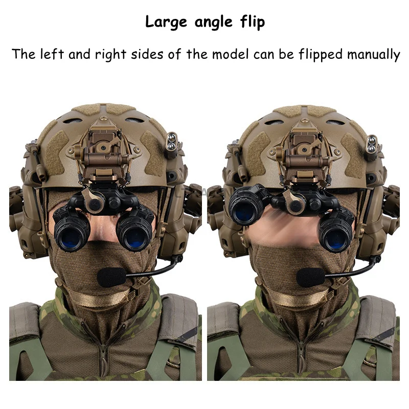 Gafas visión nocturna doble tubo DTNVS plegables para airsoft - imagen 5