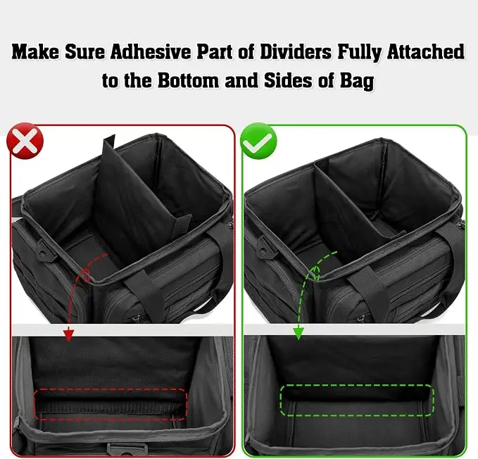 Bolsa táctica para tiro con divisores acolchados extraíbles - imagen 2