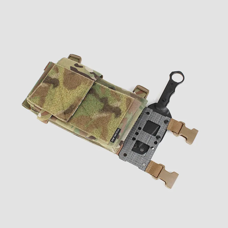 Portacuchillos táctico MOLLE para montaje en pecho con placa T - imagen 5