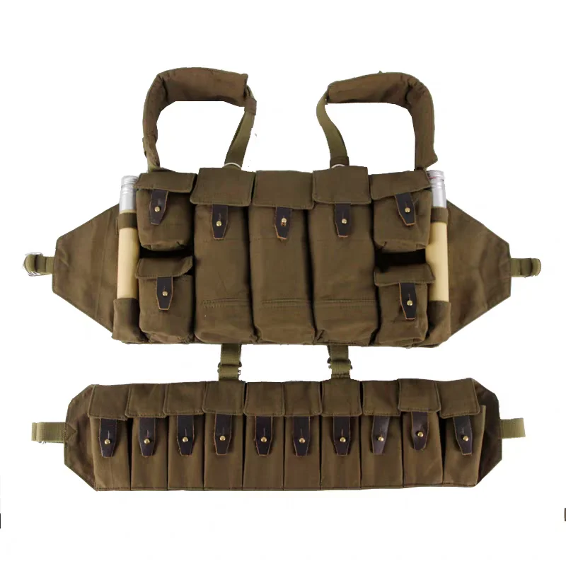Chaleco táctico ruso MOLLE para exteriores portaequipo portátil