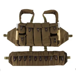 Chaleco táctico ruso MOLLE para exteriores portaequipo portátil