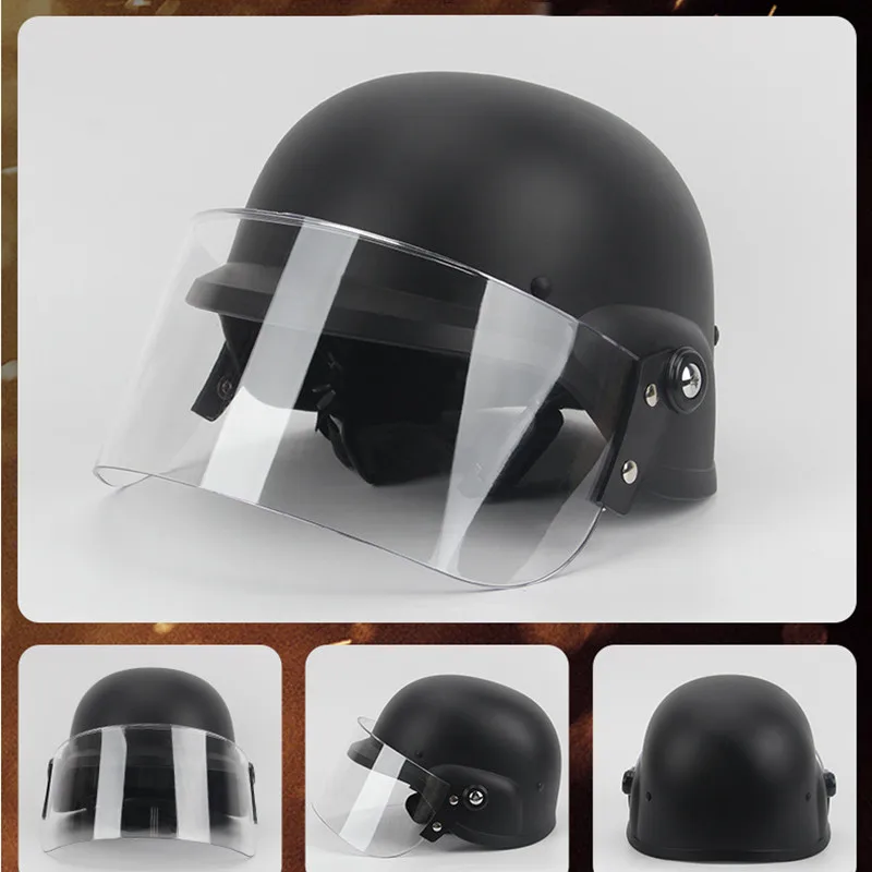Casco Riot de paintball con lentes anti-vandalismo y protección
