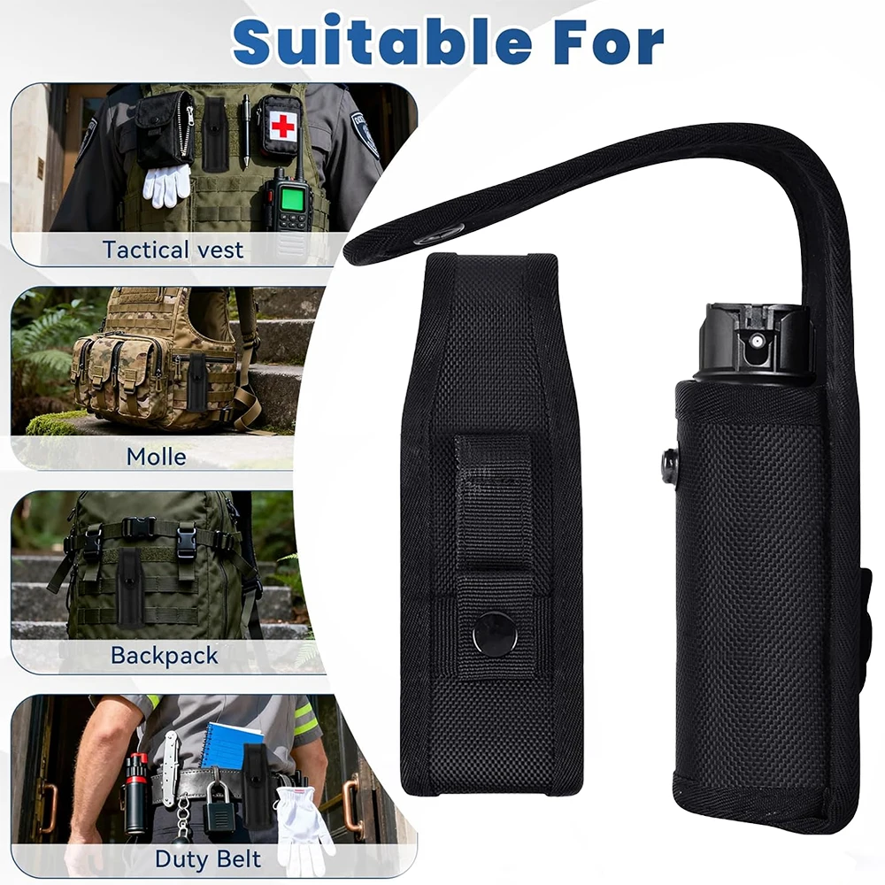Funda táctica para spray OC MK4 – MOLLE y cinturón - imagen 5