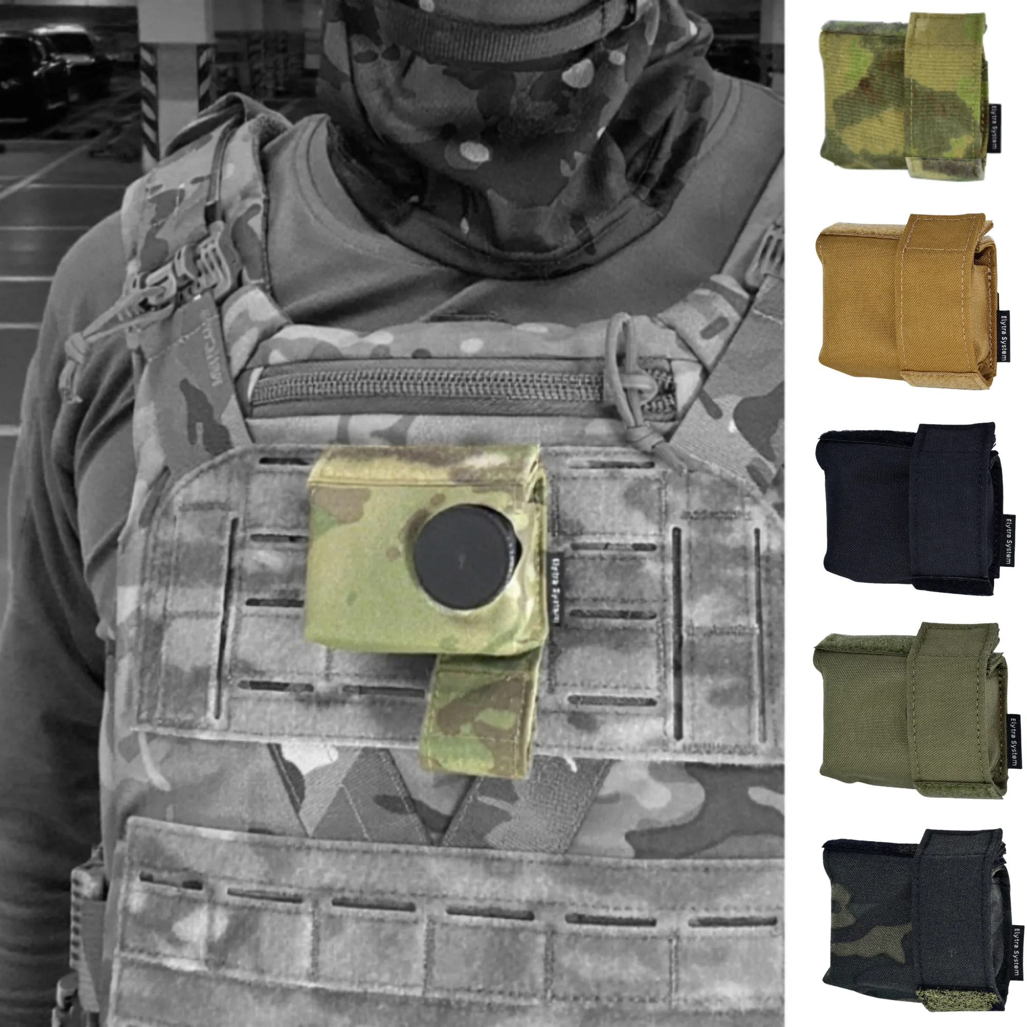 Bolsa MOLLE táctica cámara de acción para mochilas y chalecos - imagen 3