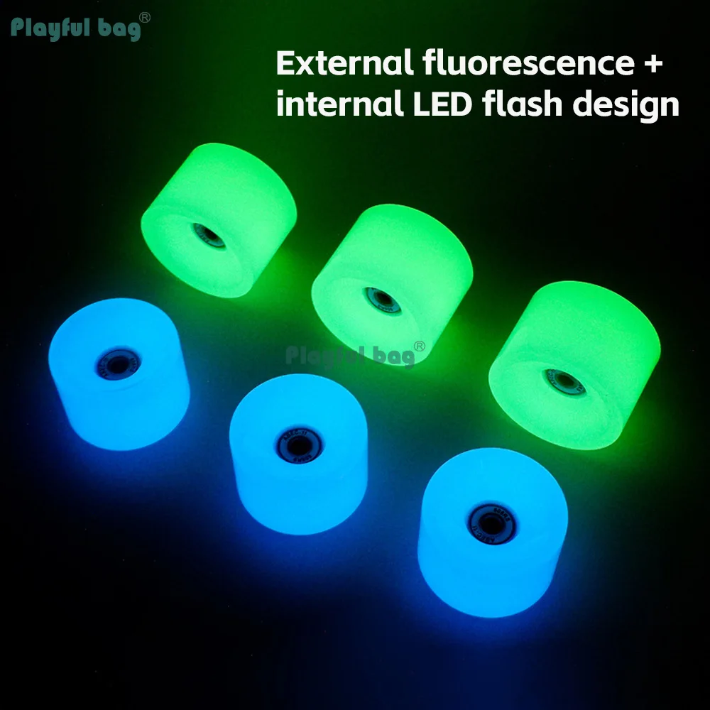 Ruedas skateboard con luces LED para longboard y street cruiser - imagen 4
