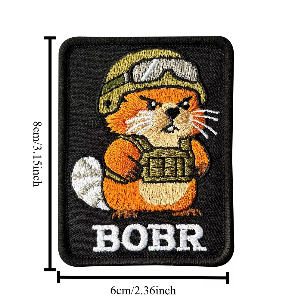 BOBR Parche táctico velcro bordado morale memes divertidos - imagen 5