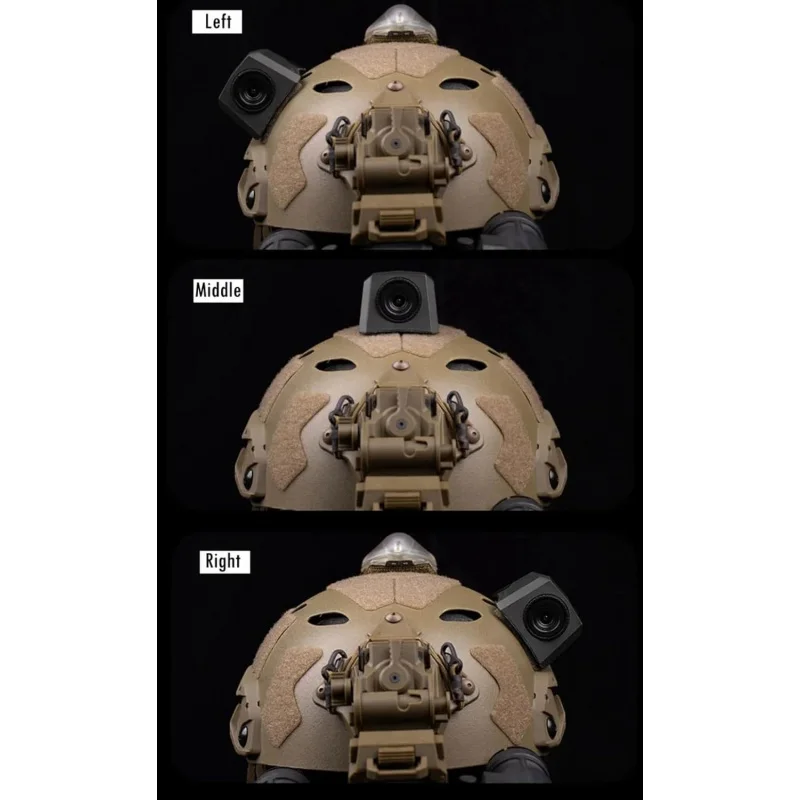 Soporte cámara táctica para casco con velcro gancho y bucle - imagen 5