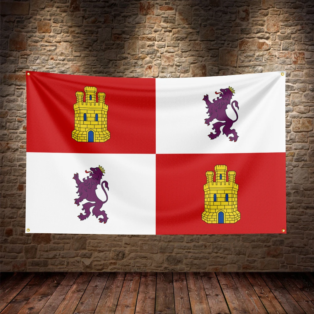 Bandera España Castilla y León para decoración exterior - imagen 5