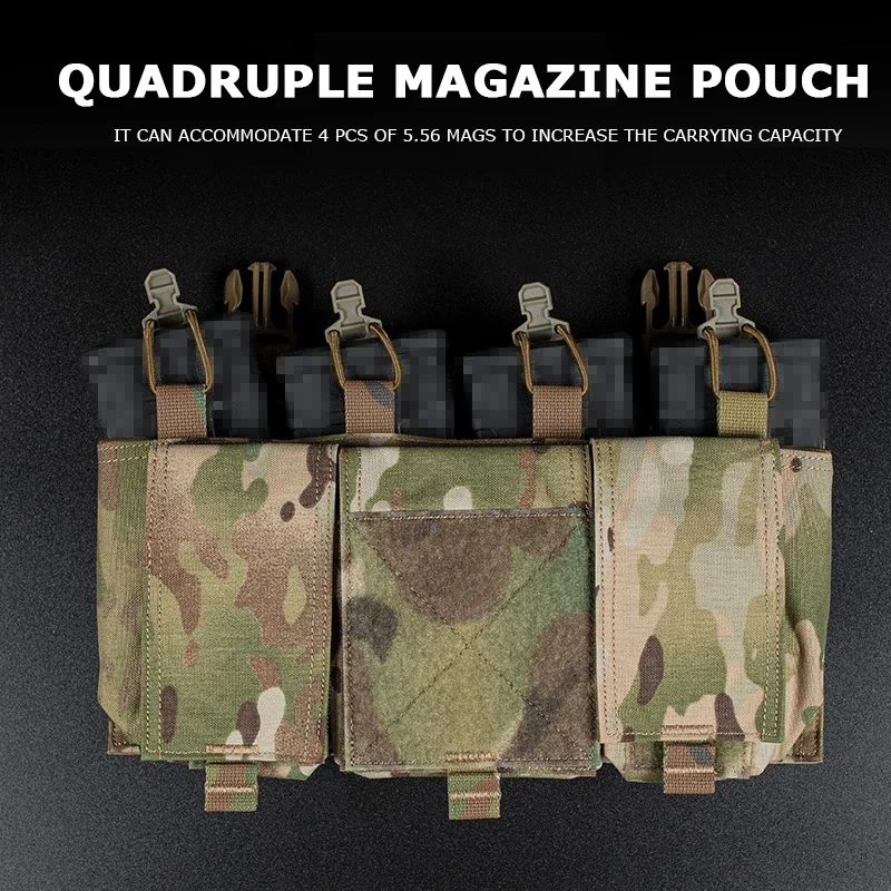 Portacargadores 5.56mm M4 M16 AR para chaleco táctico
