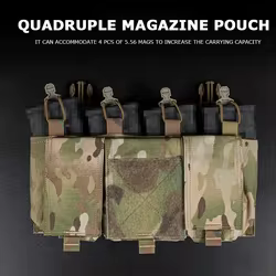 Portacargadores 5.56mm M4 M16 AR para chaleco táctico