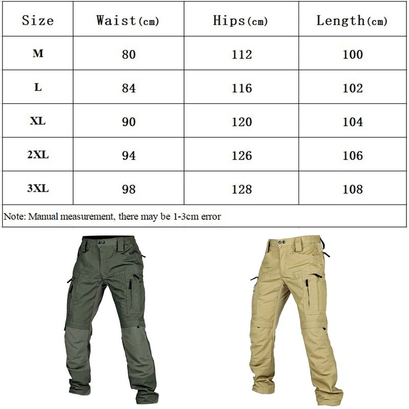 Pantalones tácticos cargo impermeables multibolsillo resistentes - imagen 2