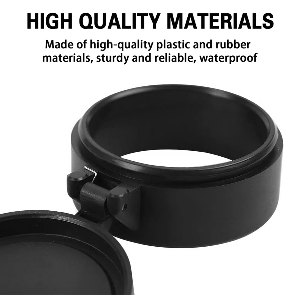Tapa objetivo rifle abatible transparente – liberación rápida