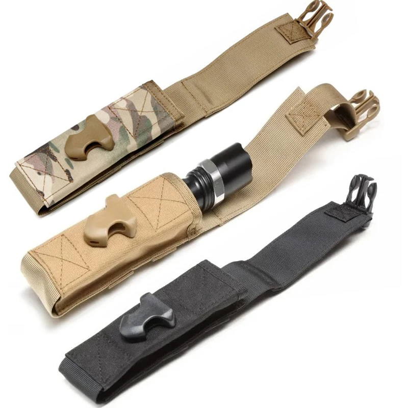 Bolsa táctica MOLLE de nailon para linterna, riñonera exterior - imagen 3