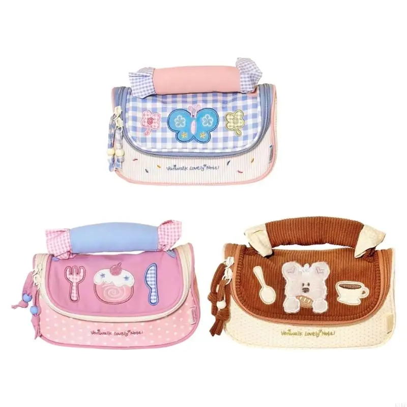 Estuche CACAZI de nylon con compartimentos