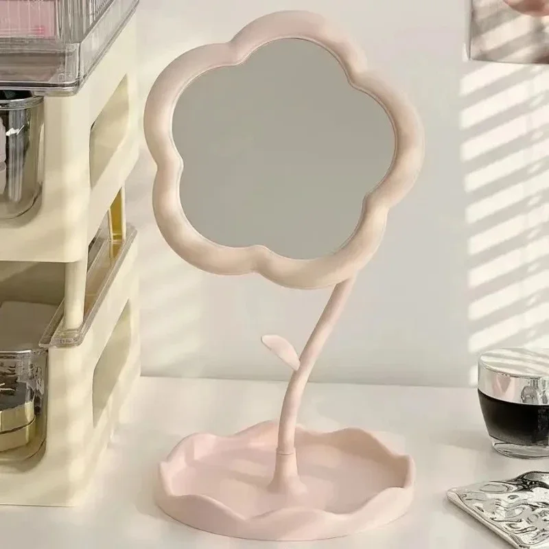 Gao Yan Espejo de escritorio floral decorativo para dormitorio - imagen 4