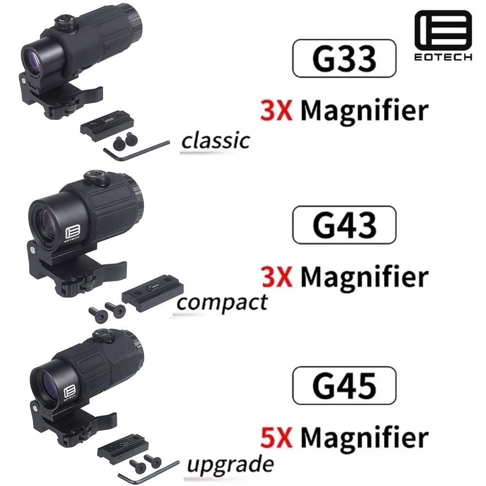 Pack Mira Holográfica 558 + Magnificador G43 3-5X Riel 20mm - imagen 2