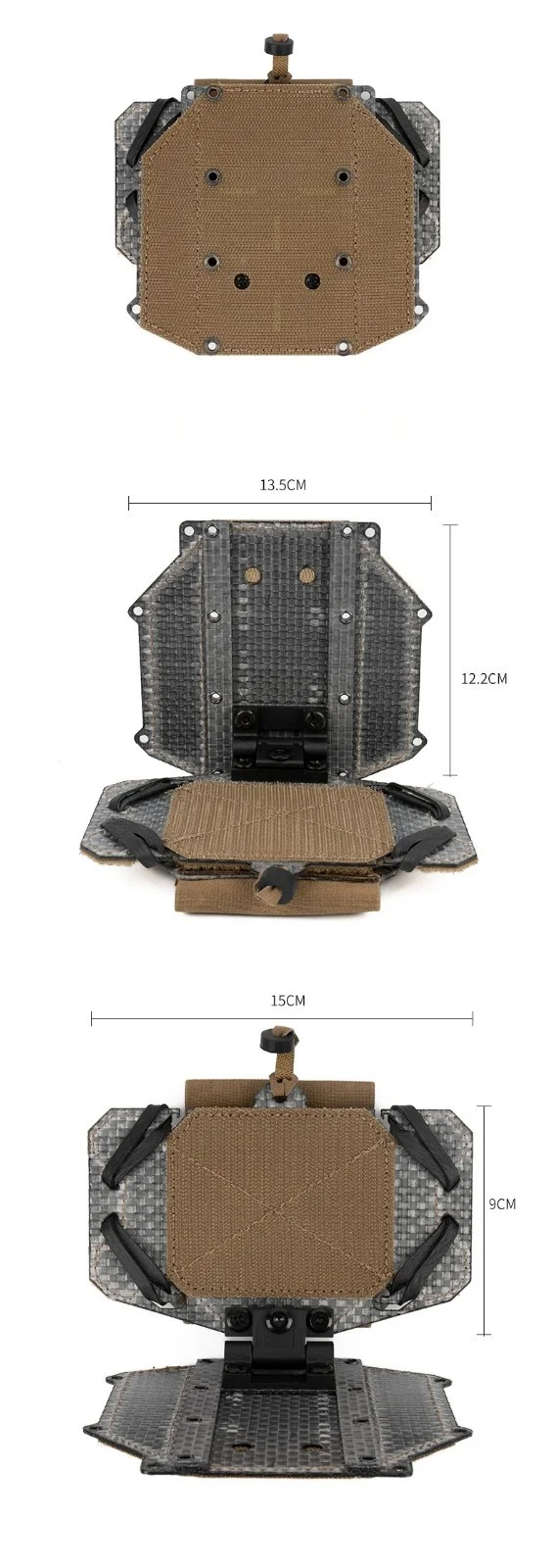 Panel de velcro extraíble y tablero plegable