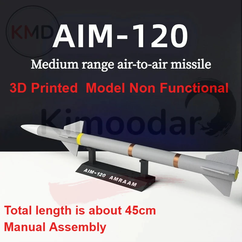 Modelo de misil AIM-120 impreso en 3D no funcional DIY decorativo - imagen 3
