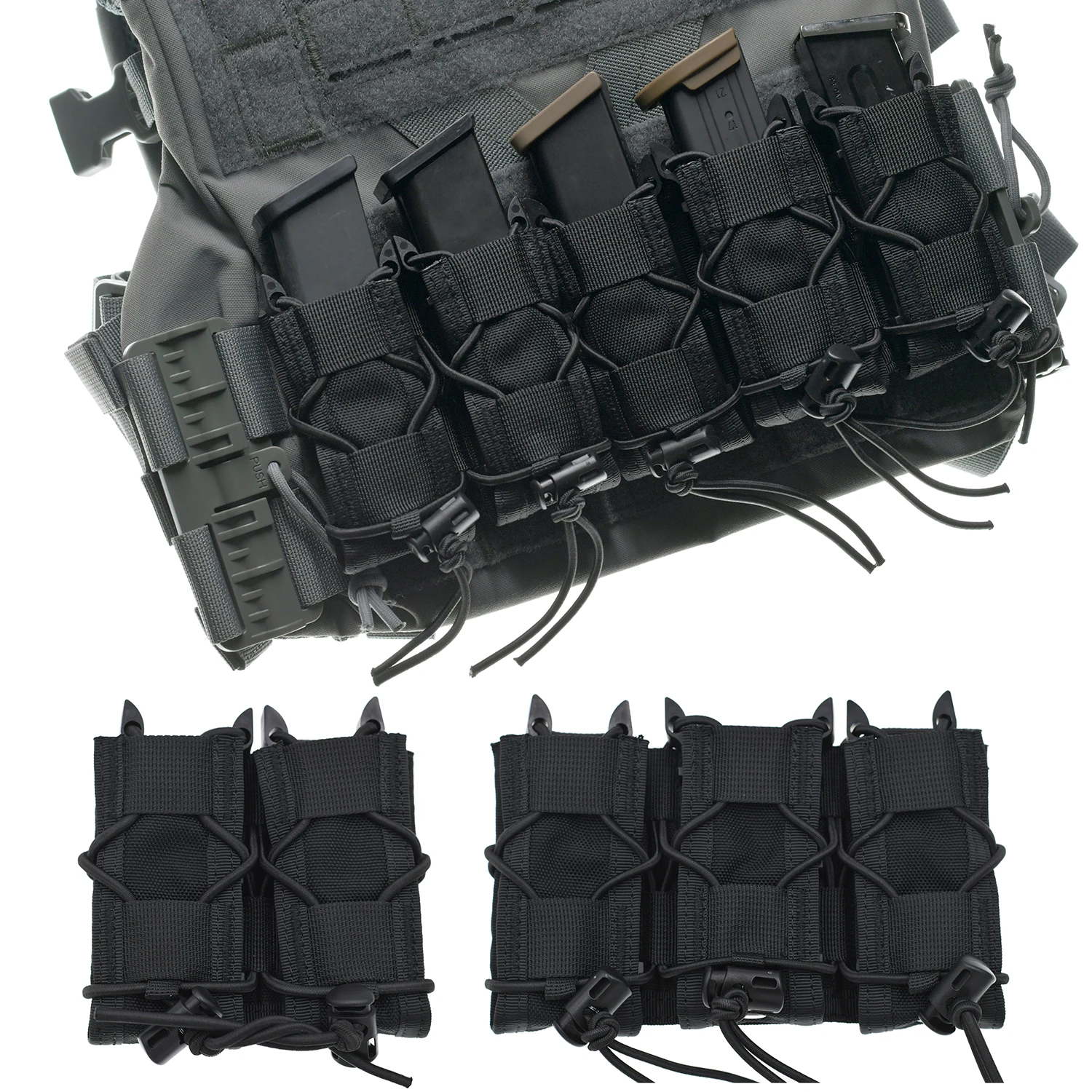 TACGEAR bolsa doble porta cargadores MOLLE 9mm 45 ACP - imagen 5