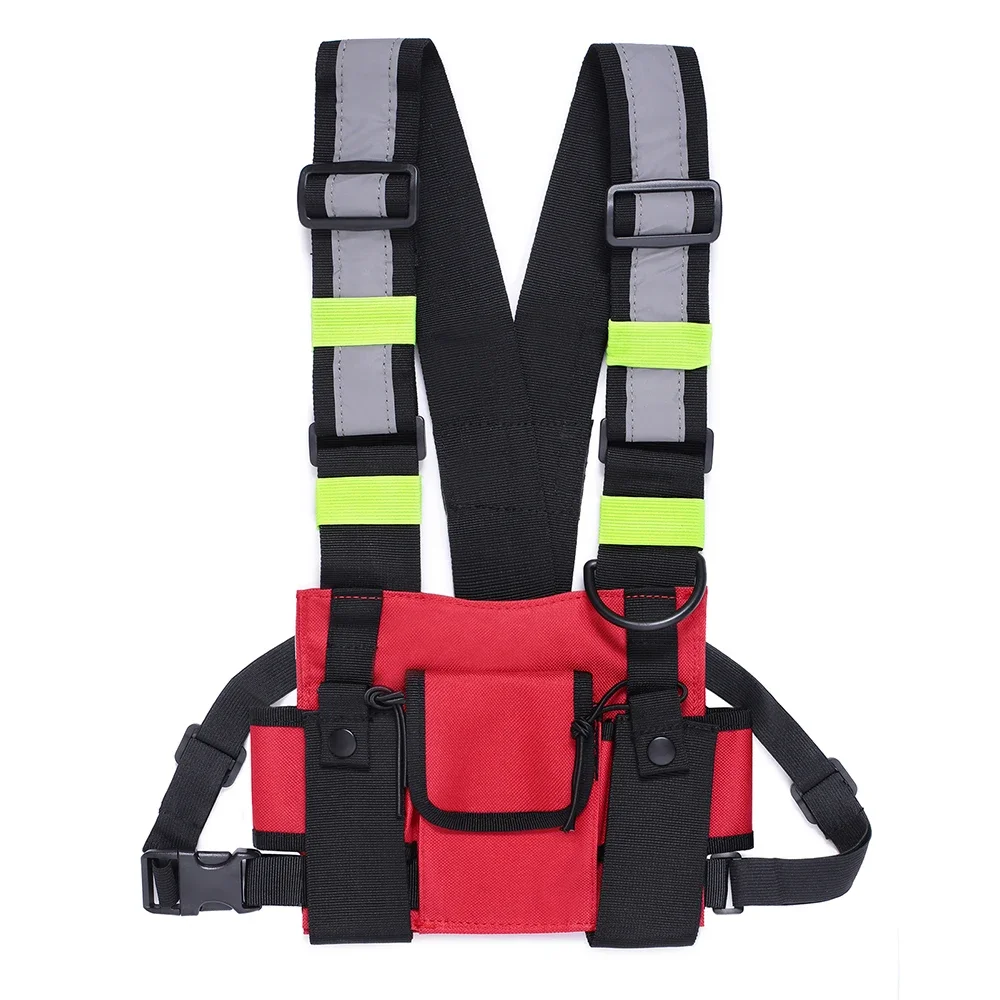 Bolsa táctica para radio de pecho MOLLE EDC, arnés y funda - imagen 5