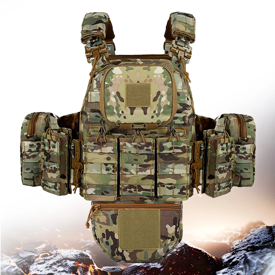 Chaleco táctico MOLLE de liberación rápida para caza al aire libre - imagen 2