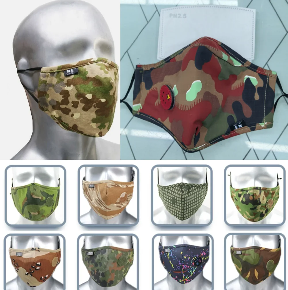 Máscara táctica antipolvo transpirable camuflaje ajustable exterior - imagen 5