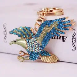 Llavero táctico águila con diamantes de imitación para coche