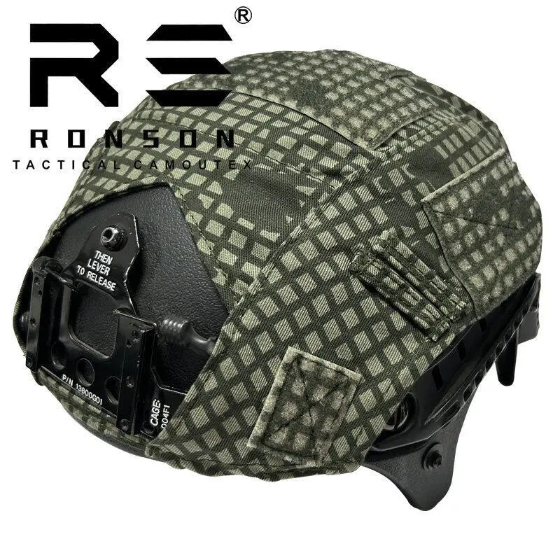 Rongsheng Funda para Casco Táctico Camuflaje EMR Big Five Leaf - imagen 3