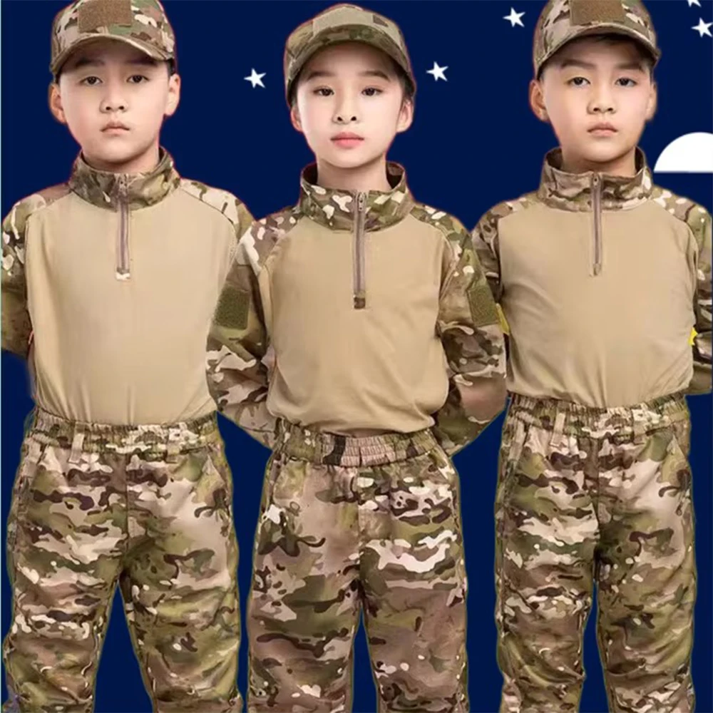 Uniforme táctico infantil camuflaje Airsoft para caza y senderismo - imagen 5