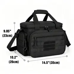 Bolsa táctica para tiro con divisores acolchados extraíbles