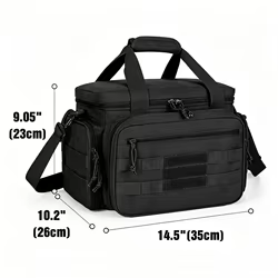 Bolsa táctica para tiro con divisores acolchados extraíbles