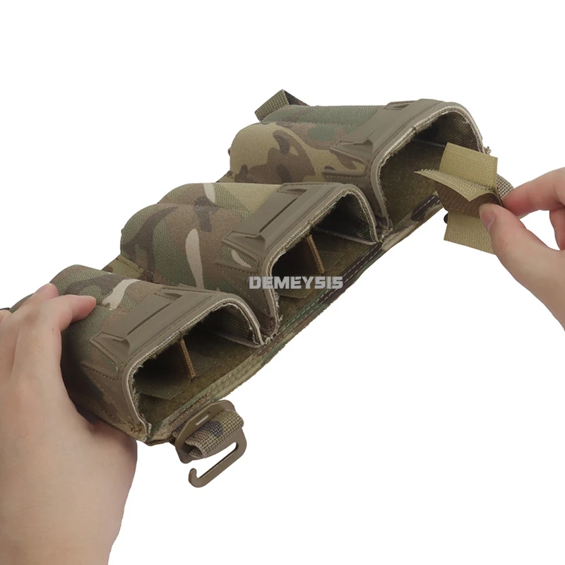 Portacargadores triple MOLLE chaleco táctico 9mm/5.56