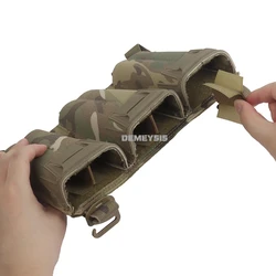 Portacargadores triple MOLLE chaleco táctico 9mm/5.56