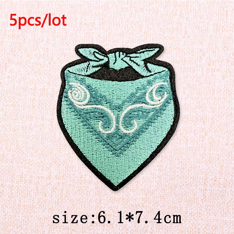 Parche termoadhesivo flor estilo vaquero turquesa bordado Mamá para ropa - imagen 5