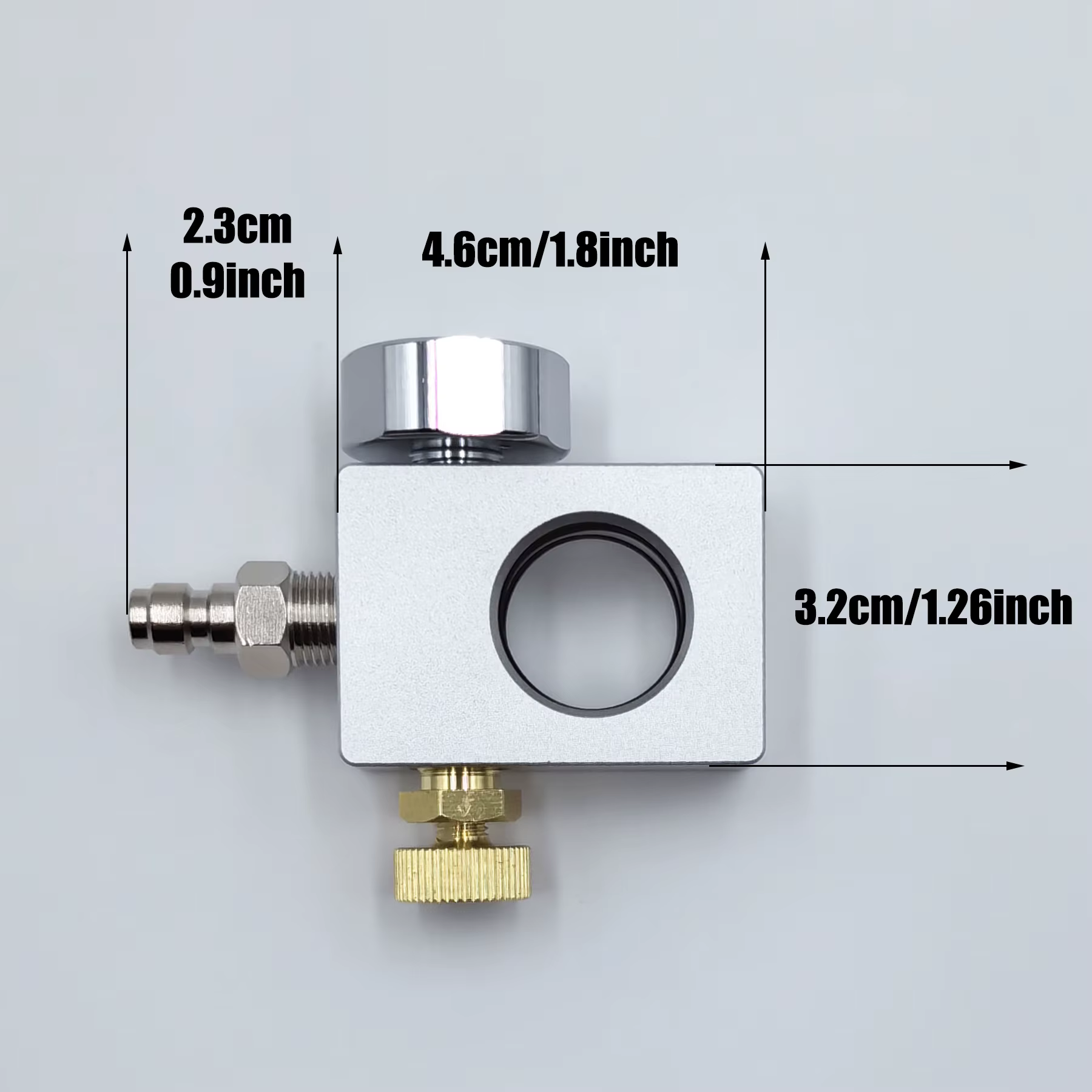 Adaptador llenado cilindro CO2 DUO Terra Gaia con manguera y estación - imagen 2