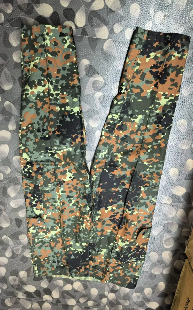 Pantalones militares alemanes con lunares, dobladillo sarga sin cordón - imagen 3