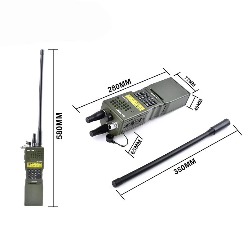 Radio táctica Softair con funda y kit de antena PRC - imagen 4