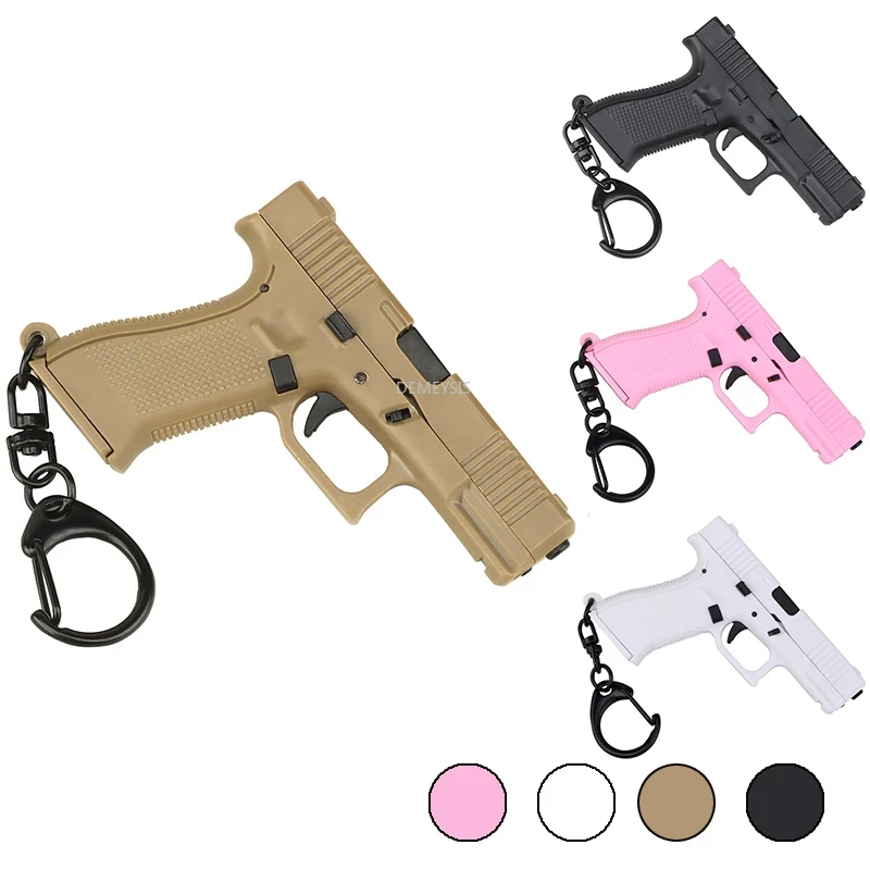 Llavero táctico desmontable forma de pistola realista para caza - imagen 3